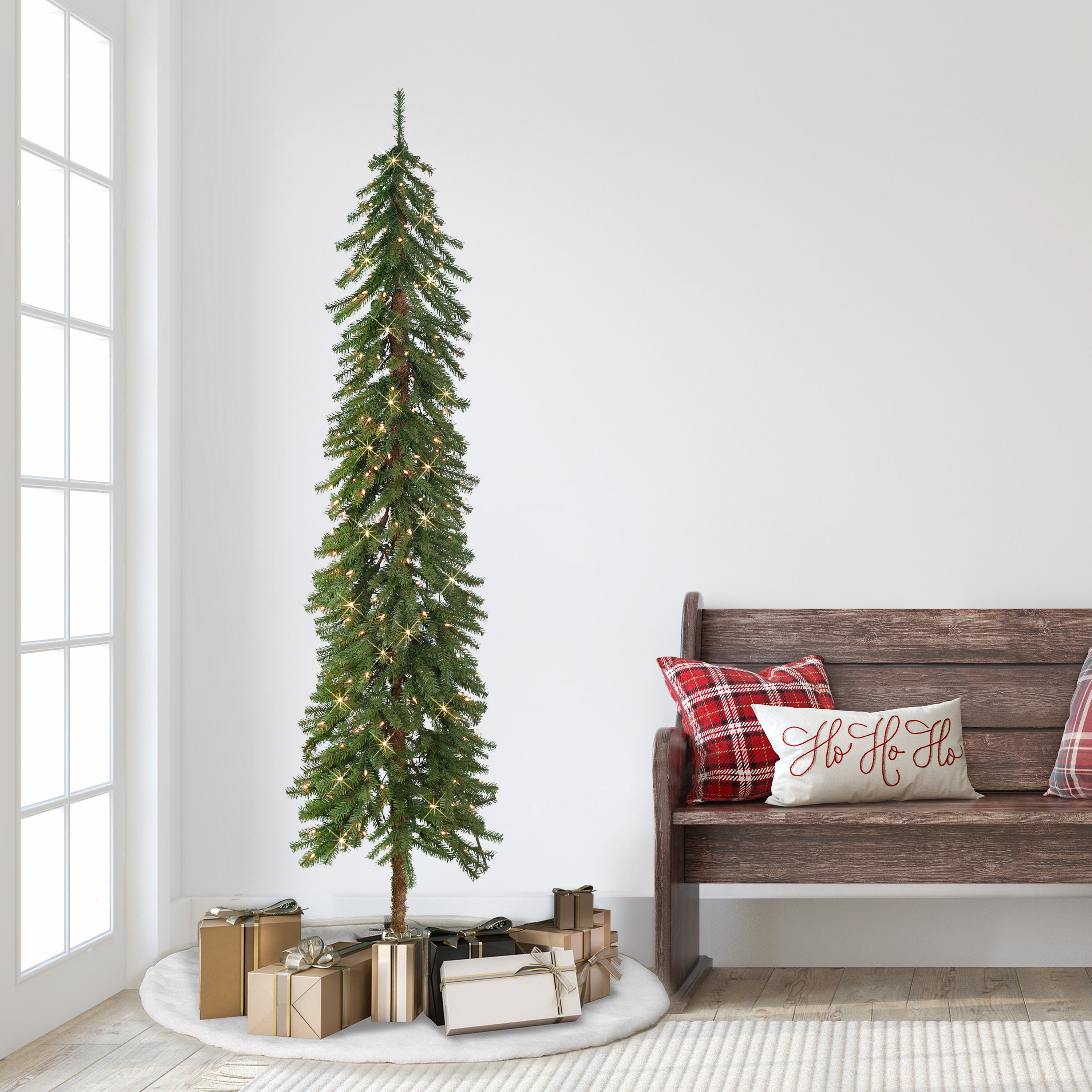 7ft Pre-Lit Alpine Tree